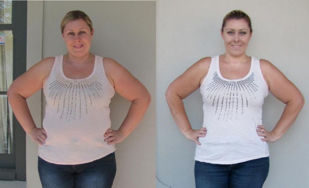 before and after losing weight with a 6 petal diet