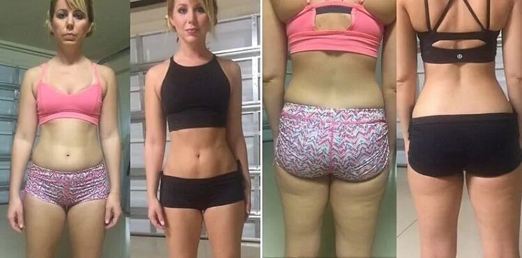 photos before and after following the keto diet